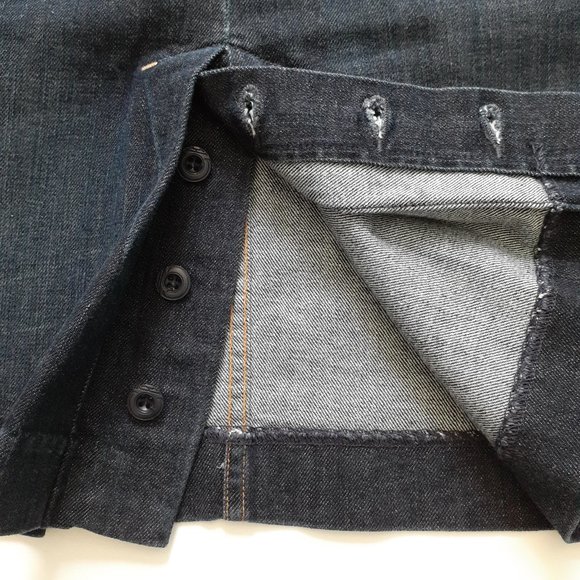 CoH Onasis 357 Knee Length Denim Skirt with Front Pleat Size 26 - Picture 9 of 15